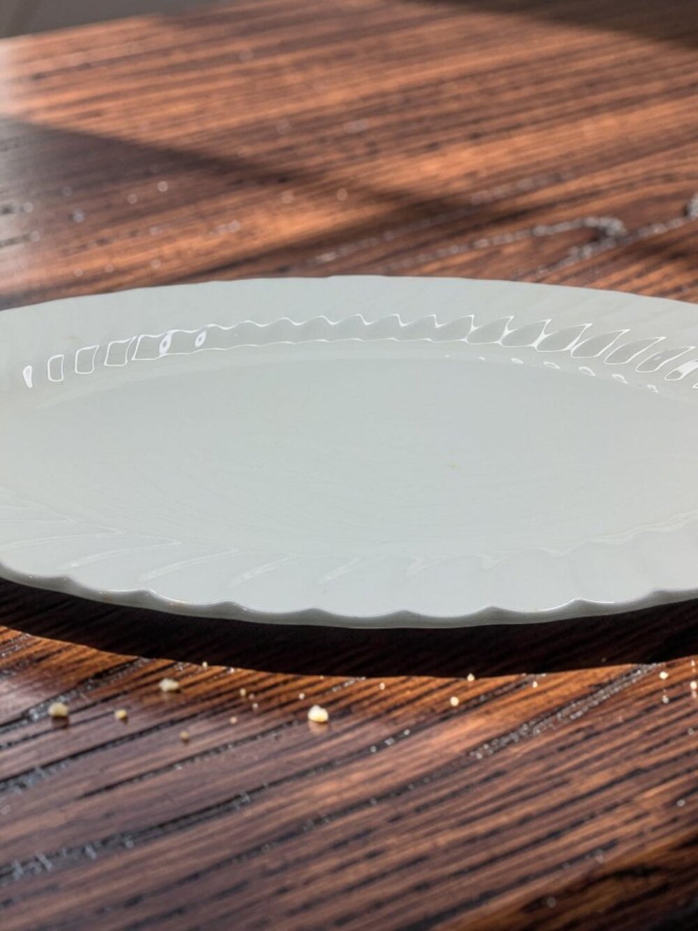 vintage  johnson bros. snowwhite regency 12" serving platter